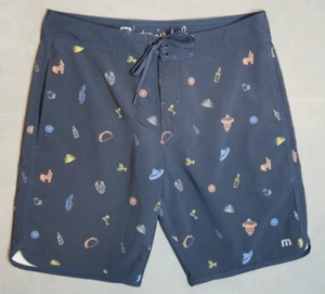 Travis Mathew Sunset Mojito Boardshorts Skulls Tequila Print Gr. 34 Shorts - Bild 1 von 11