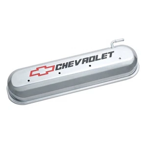 Proform Alloy Rocker Covers Polished with Chev Logo for LS Series V8 Engines - Picture 1 of 4