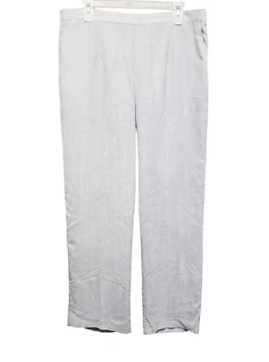 Alfred Dunner Pants Womens 16W Proportioned Medium Velour Elastic Pull On Gray - Image 1 of 4