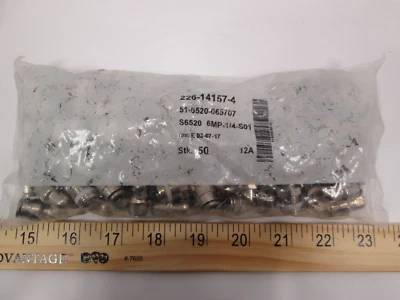 50 件装 - PK226-14157-4 林肯推入公头连接肘 S6520 6MP-1/4-S01 — 第 1/4 张图片