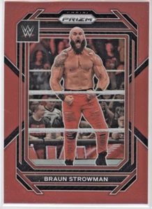 Braun Strowman 2023 Panini Prizm WWE Vertical Base Red Parallel 81/299 RAW - Picture 1 of 2