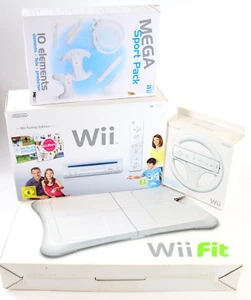 Nintendo WII Konsole OVP Wheel Fit Party Balance Board Set Sports Zubehörpaket - Bild 1 von 9