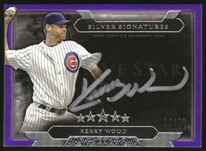 2020 Topps Five Star Silver Signatures Purple #SSKWO Kerry Wood Autograph /25