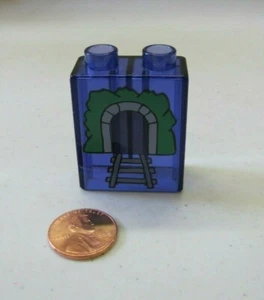 Lego Duplo Purple Translucent Train Tunnel Track Specialty Printed Block - Picture 1 of 3