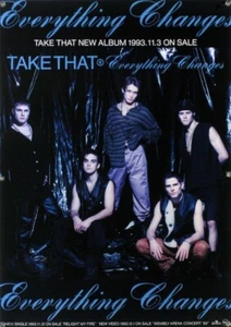 Take That / Everything Changes 1993 Japan Original Promo Poster B2 20x28in - Picture 1 of 1