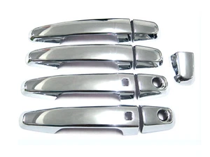 4 DOOR HANDLE COVERS (CHROME) FITS MITSUBISHI TRITON 2015 2016 2017 2018 MQ UTE - Picture 1 of 5