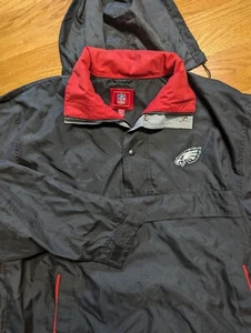 Philadelphia Eagles NFL Budweiser Promo Jacket Men XL Pullover Hooded Coat Y2K - Picture 1 of 17