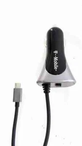 T-Mobile SUPA42758 Universal Micro USB Car Charger 2-in-1 Adapter - Black/Silver - Picture 1 of 4