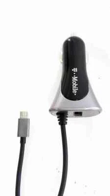 T-Mobile SUPA42758 Universal Micro USB Car Charger 2-in-1 Adapter - Black/Silver - Image 1 of 4