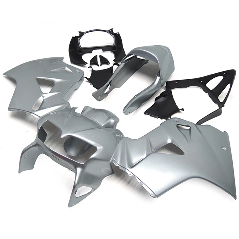 Silver Fairings for 1998 1999 00 20001 VFR800 Honda Interceptor 800 Bodywork — 第 1/4 张图片