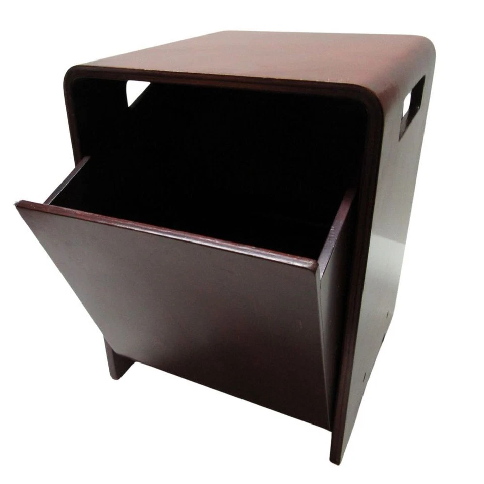 B-Ware Nicol Bad Hocker mit Wäschesammler Sitzhocker Wäschekorb Kirsch Optik  - Bild 1 von 4