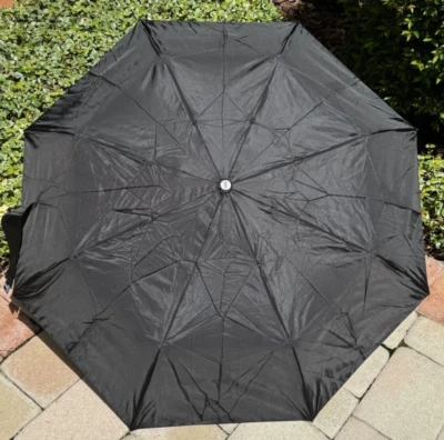 TOTES  UMBRELLA  BLACK SUNGUARD 50 SPF RECYCLED FABRIC 42 IN COVERAGE NWT - Image 1 of 2