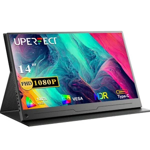UPERFECT 14" Laptop Screen Extender FHD 1080P USB C Portable Monitor For Laptop - Picture 1 of 7