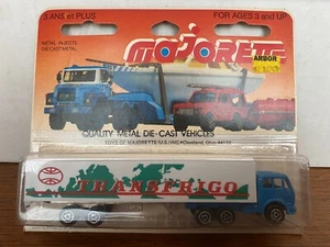 Semirremolque y camión transfrigerador Majorette Euro de colección azul - Imagen 1 de 2