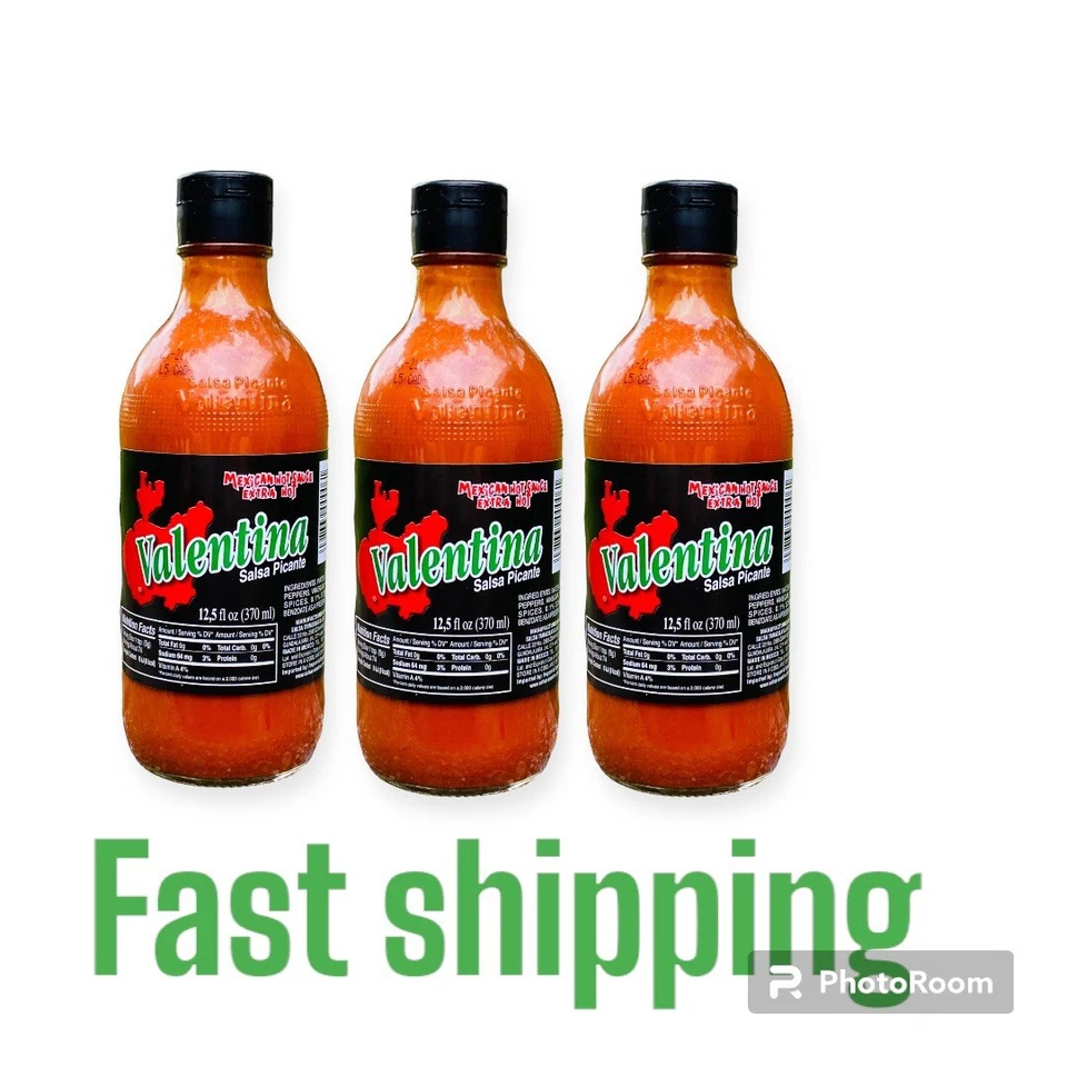Valentina Salsa Roja Caliente Mexicana 12.5 OZ (Negro Extra Caliente) Paquete de 3 Foto 1 de 1
