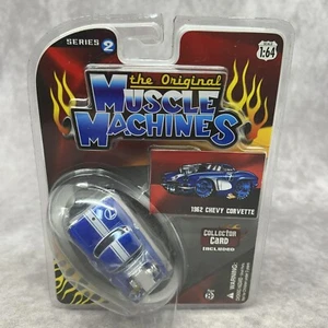 Muscle Machines Series 2 blue 1962 Chevy Corvette 1:64 - Package Damaged - Picture 1 of 10