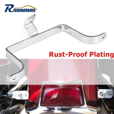 Chrome Rear Fender Saddlebag Support Bracket For Harley Touring Road King 84-08 - Image 1 of 4