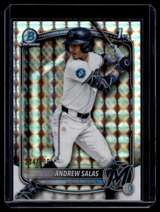2025 Geometric Refractor 1st Bowman Andrew Salas Rookie 234/499 Seattle - Picture 1 of 2