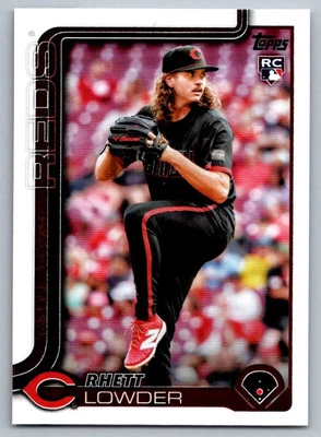 2025 Topps Rhett Lowder Rookie Cincinnati Reds #205 - Image 1 of 2