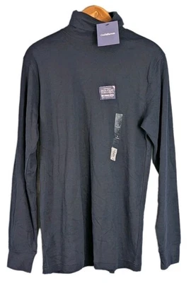 Croft & Barrow Men’s Small Navy Blue Turtleneck Long Sleeve 100% Cotton Shirt - Image 1 of 4