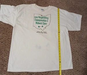 2009 SANDUSKY OHIO STATE WEIGHTLIFTING CHAMPIONSHIPS & MIDWEST OPEN XL SHIRT  - Bild 1 von 8