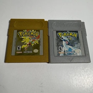 Pokemon Gold & Silber (Gameboy Color) Original NEUE BATTERIEN Speichert Getestet Sauber - Bild 1 von 16