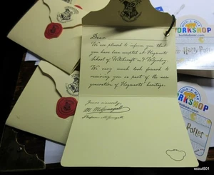 Lot 5 New Build A Bear Harry Potter Hogwarts Acceptance Letters - Picture 1 of 5
