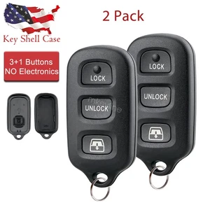 2 For 2007 2008 2009 2010 2011 Toyota 4Runner Remote Key Fob Case Shell 4Btn - Picture 1 of 7