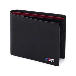 OEM BMW M Leather Black Men Wallet 80210435794 - Picture 1 of 3