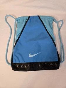 Nike Heritage Gymsack Lightweight Drawstring Bag Light Blue/ Torquoise/bl Color. - Picture 1 of 11