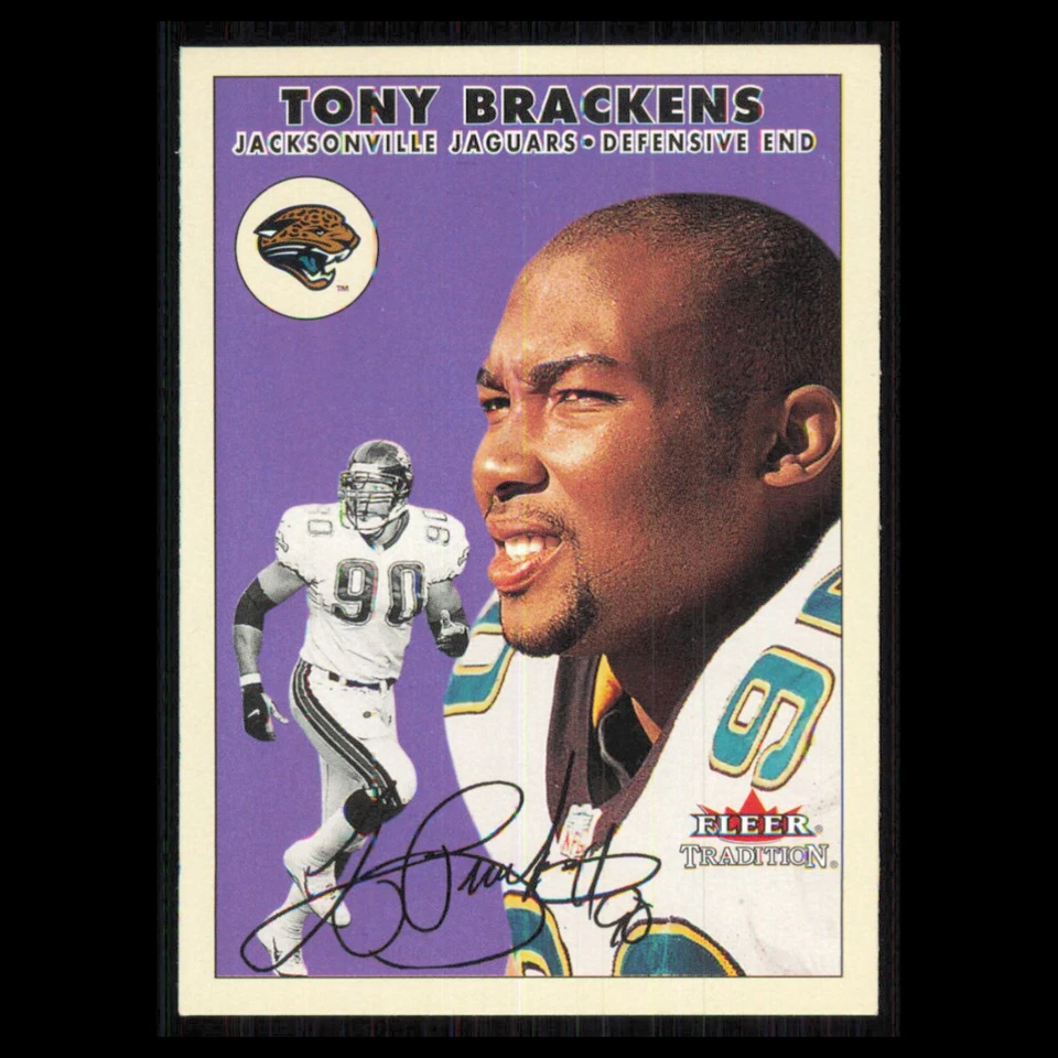 Tony Brackens #75 2000 Fleer Tradition Jacksonville Jaguars Football Card NFL NM - Image 1 of 3