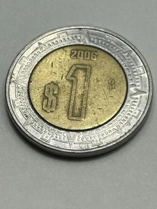 Mexico - 2006Mo - $1 Peso - Bimetallic - #14721 - Picture 1 of 2