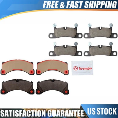 Juego de pastillas de freno Brembo delanteras y traseras de cerámica para Porsche Cayenne 2011-2013 Foto 1 de 4