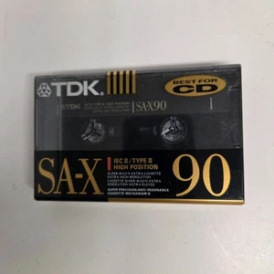 TDK SA-X 90 TYPE II High Position Blank Cassette Tape, New Sealed - Bild 1 von 5