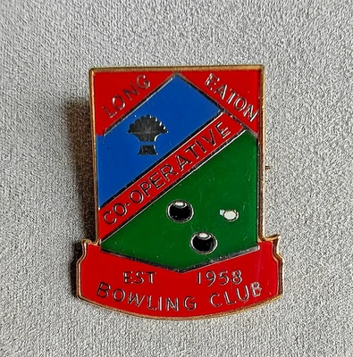 Long Eaton Bowling Club - Enamel Pin Badge Bowls Sports UK - Image 1 of 3