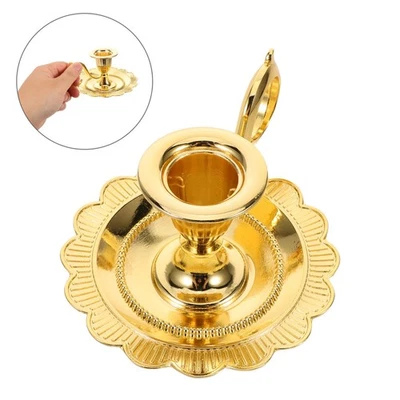  Portacandele Corona Avvento Piattini Stand Di Metalliche Candelabondo Vintage - Immagine 1 di 4