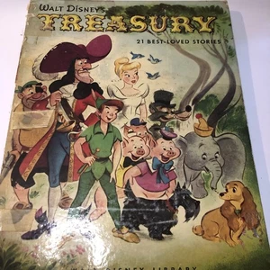 Walt Disney's Treasury 21 Best-Loved Stories Golden Press 1953 Giant Golden Book - Bild 1 von 9