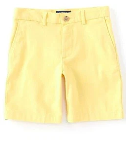 NWT Polo Ralph Lauren Yellow Big Boy Stretch Chino Flat Front Shorts 14 pja3122 - Picture 1 of 2