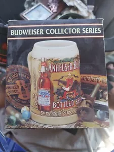 Budweiser Collector Series Bottled Beer Stein c 1991 Ceramic MIB - Picture 1 of 5