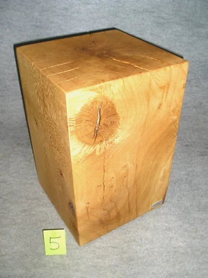 Kubus Wildeiche Nachttisch Eichenklotz Cubus Beistelltisch Eiche geölt 5 - Bild 1 von 4