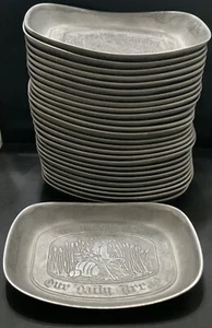 Wilton-Columbia RWP USA Pewter Tray Platter Give Us This Day Our Daily Bread - Picture 1 of 4