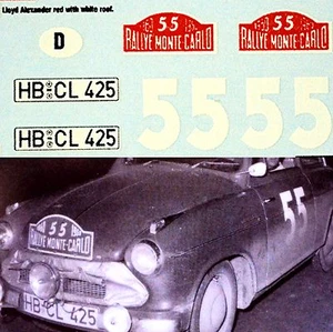 Lloyd Alexander TS Rallye Monte Carlo 1960 #55 1:87 Decal Abziehbild - Bild 1 von 1