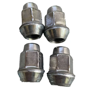 Mopar 1/2x20 OEM Chrome Shank Lug Nuts Left Hand Thread Lot 4 Dodge Chrysler - Bild 1 von 6