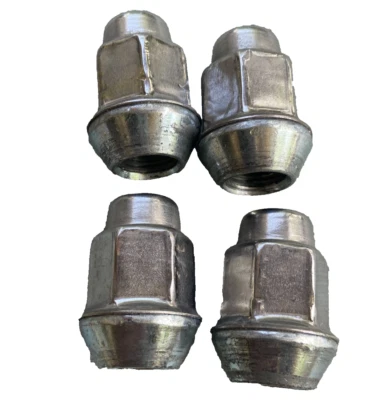 Lote de 4 tuercas de vástago cromado Mopar 1/2x20 OEM rosca izquierda Dodge Chrysler Foto 1 de 4