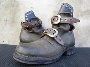 A.S.98 Airstep Side Zip Multicolor Front Belted Leather moto EU 37 / US 6.5 - 7 - Picture 1 of 9