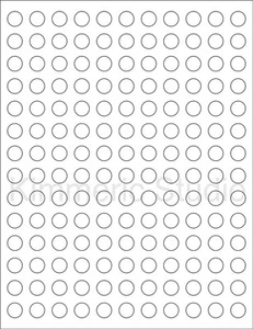 6 SHEETS 1/2" ROUND CIRCLE BLANK WHITE STICKERS LABEL,MATTE FINISH,ESSENTIAL OIL - Picture 1 of 1