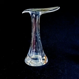 PEILL FLAMINGO VASE, Blown Crystal, 8", MCM, Made in Germany, VINTAGE - Picture 1 of 5