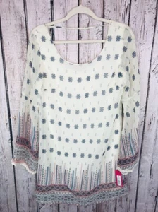 Xhilaration Womens Dress Size M Lined Sheer Bell Sleeves Org. $28 (K39) - Picture 1 of 7
