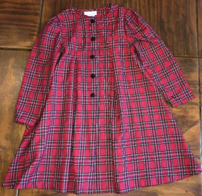 Bonnie Jean Jacket Girls Size 6X Red/Yellow/Blue/Green/Black Plaid Long Sleeves  - Image 1 of 4