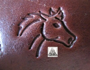 1980's Discontinued Craftool Co USA Horse Head 1" Leather Stamp 8222 - Picture 1 of 3